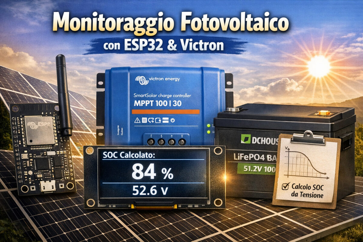 Come ho stimato il SOC di una batteria LiFePO₄ con ESP32, Victron e ESPHome